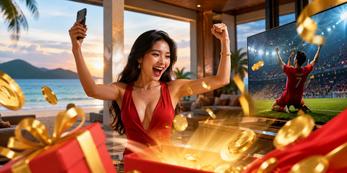 Người dùng chơi casino trực tuyến trên bãi biển Côn Đảo với không khí nghỉ dưỡng thư thái